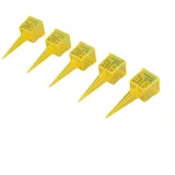 Niceminiwall Outdoor Terrasse Garten Rasen Regenmesser Rekorder Sprinkler Wassermesser PVC Material Genaue Regenverfolgung Regenmesser für Garten Outdoor Rasen (5 Stück)