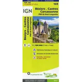 IGN Frankreich Béziers.Castres.Carcassonne 1:100 000