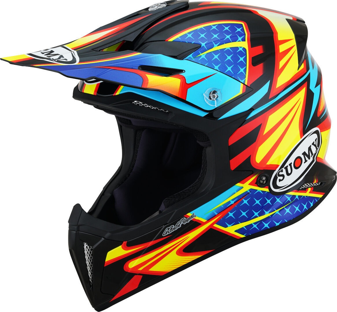 Suomy X-Wing Duel Motorcross Helm, zwart-geel, M