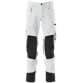 Mascot International GmbH Mascot Hose mit Knietaschen, Stretchstoff Hose Größe 90C54, weiss
