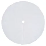vidaXL Weihnachtsbaumdecke Weiß 122 cm Kunstpelz