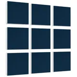 platino24 Akustikplatte 9 Absorber Quadrate aus Basotect ® G+ blau