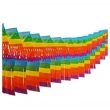 Papstar Großraumgirlande Papier 10 m x 15 cm "Fransen" schwer entflammbar 86060