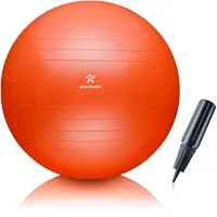 BODYMATE Gymnastikball Sitzball Trainingsball mit GRATIS E-Book inkl. Luft-Pumpe,