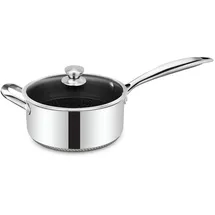 Cheffinger Saucentopf 20cm 18/10 Edelstahl Wabenstruktur mit Deckel