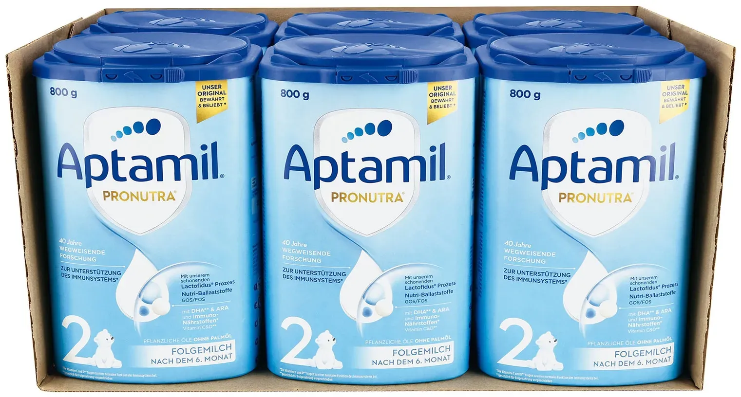 Aptamil Pronatura 2 800 g, 6er Pack