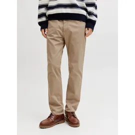 JACK & JONES "JPSTCLARK FINN PANTS SN", Herren, Gr. 31, Länge 32, lemon pepper, Web, Obermaterial: 97% Baumwolle, 3% Elasthan, unifarben, regular fit lang, Hosen 5-Pocket-Hose