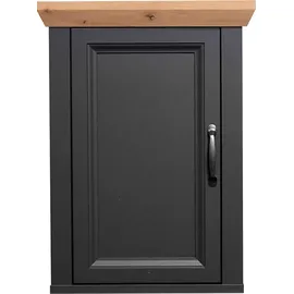 Mäusbacher Hängeschrank "Mali", grau (anthrazit matt, asteiche), B:45cm H:63cm T:25cm, Holzwerkstoff, Schränke, Hängeschrank Bad-Hängeschrank, Landhausstil, Breite 45 cm, Höhe 63 cm, Metallgriff