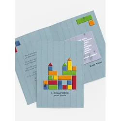 Einladungskarten Kindergeburtstag selbst gestalten mit Spruch und Fotos im Onlinedesigner bei Meine-Kartenmanufaktur.de