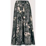 Madeleine Maxirock Damen Floral Grau 46