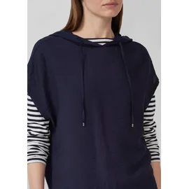 s.Oliver Kapuzenshirt Sweatshirt Fabricmix Blau 38