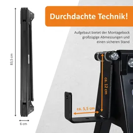 Lemodo Sägebock Stahl 400 kg schwarz klappbar 2er Set