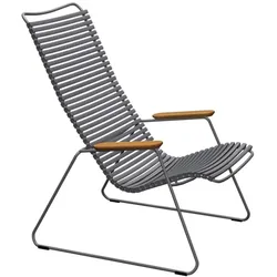Outdoor Lounge Stuhl Click dunkelgrau