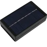 Solarpanel -Ladegerät AA AAA Batterie Tragbares leichtes Solar -Batterie -Ladegerät für Outdoor Travel Black 115x68x26mmmm
