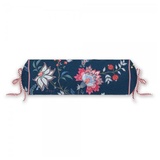 Pip Studio Flower Festival Nackenrolle mit Füllung - dark blue - Ø 22 cm - Länge 70 cm