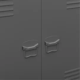 vidaXL Aufbewahrungstruhe Industrial Anthrazit 90x40x100 cm Stahl