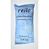 24x 1,2kg "reilo" Luftentfeuchter Granulat (Calciumchlorid) im Vliesbeutel, Nachfüllpack für Raumentfeuchter Boxen, einzeln verpackt in Polybeutel - zum attraktiven Staffelpreis