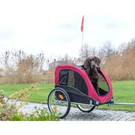 Trixie Hundeanhänger L rot/schwarz