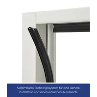 Hörmann Feuerschutztür T-30-1 links 87,5 x 175 cm grauweiß