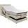 ed exciting design Boxspringbett »Concord«, inkl. Motor, Stauraum im Kopfteil und Topper, beige