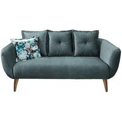 2,5-Sitzer-Sofa Baggio Blau Velours