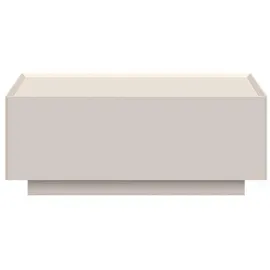 PLACES OF STYLE Couchtisch PLACES OF STYLE "Sky45", beige (cashmere farbe), B:90cm H:36cm T:90cm, Tische, Couchtisch, Mit Rollen, lackiert mit wasserbasiertem UV-Lack