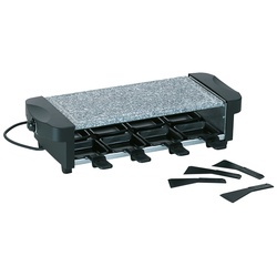 Raclette/Stein Ceneri Granit schwarz 8Personen 52,0x21,0x12,5cm