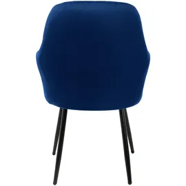 ML-Design Stuhl, Blau, Metall, 60x84x58 cm, Esszimmer, Stühle, Esszimmerstühle Armlehnenstühle