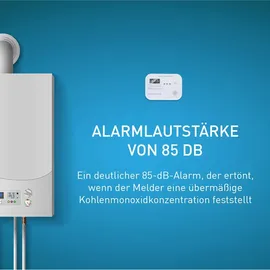 Grundig Kohlenmonoxid Melder KD-218A Weiß