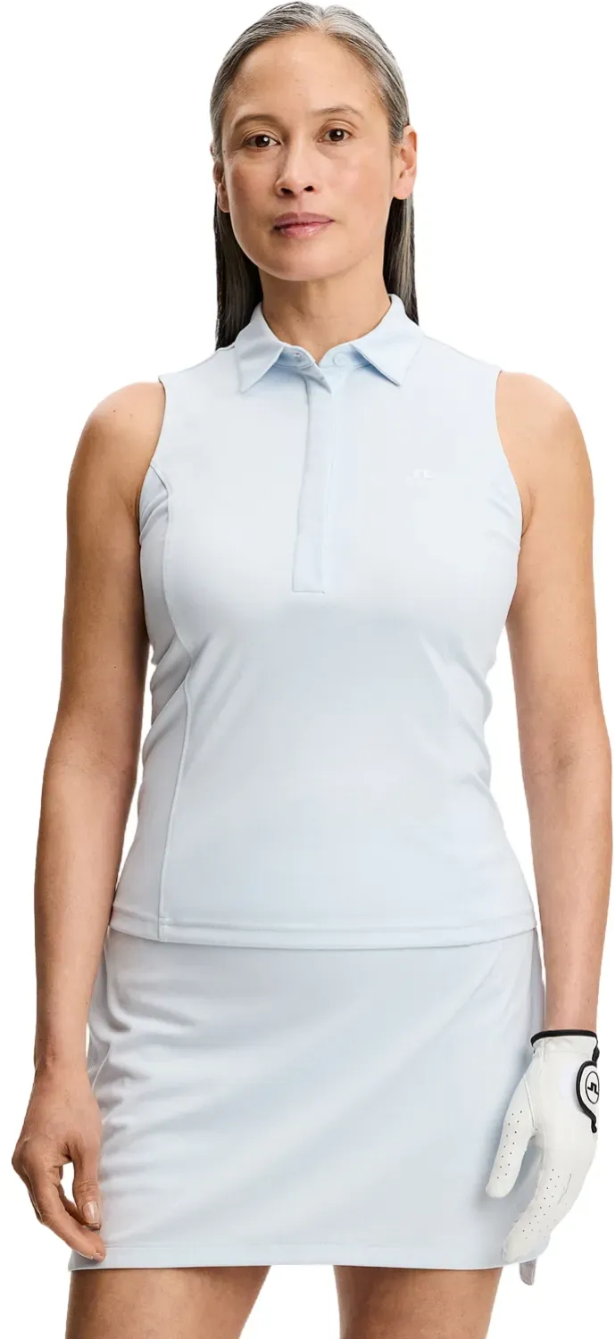 J. LINDEBERG Polo Dena, ärmellos, hellblau
