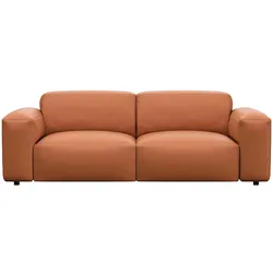 FLEXLUX 2,5-Sitzer »Lucera Sofa, super bequem durch hochwertigen Sitzaufbau mit Kaltschaum«, modern & anschmiegsam, Designsofa FLEXLUX Modern Cognac Brown
