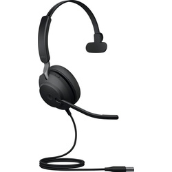Jabra Evolve2 40 SE MS Kopfhörer (Noise-Cancelling, USB-A monaural) schwarz