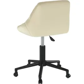 vidaXL Bürostuhl Drehbar Samt Creme