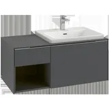 Villeroy & Boch Subway 3.0 Waschbeckenunterschrank, C57101, 1001x423x516mm, Black Oak,