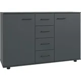 WIMEX Kombikommode WIMEX "Taiga", grau (graphit), B:130cm H:83cm T:41cm, Spanplatte, Sideboards, Kombikommode, obere Schublade in Absatzfarbe oder uni weiß