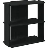 vidaXL Bücherregal 3 Böden 60 x 30 x 60 cm Schwarz