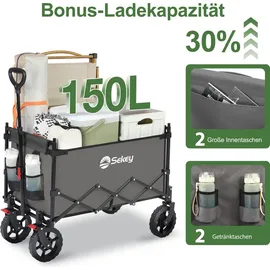 Sekey Bollerwagen faltbar grau