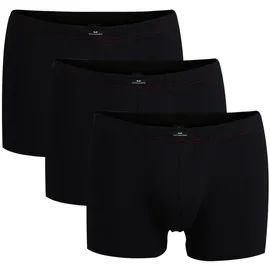 Götzburg Herren Pants 3er Pack - Single Jersey, Unterwäsche Set, Cotton Stretch Schwarz XL