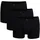 Götzburg Herren Pants 3er Pack - Single Jersey, Unterwäsche Set, Cotton Stretch Schwarz XL