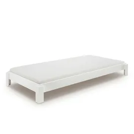 Massivholz Denver II 98 x 24 cm Weiß