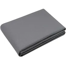 ZOLLNER Waffelpique Decke, 150x200 cm, Baumwolle, atmungsaktiv, grau