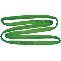 Schmidt's onlineshop Rundschlinge doppelt ummantelt, 6m, Tragkraft 2t/4t, grün