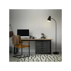 Brilo Stehleuchte 1-flammig 128 cm schwarz