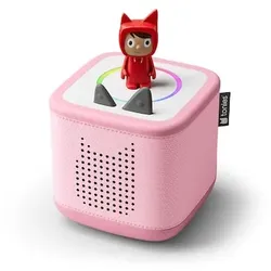 Tonies Toniebox 2 kabelloser Lautsprecher für Kinder pink inkl. Kreativ Tonie
