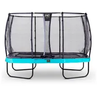 EXIT TOYS EXIT Elegant Premium Trampolin 244x427cm mit Deluxe Sicherheitsnetz - blau