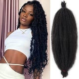 Xtrend 30 Zoll vorab getrennter federversiegter Afro-Twist-Haar 8 Packungen Federdrehhaar für verzweifelte weiche Locs natürliche schwarze synthetische Haarextension für Frauen