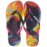 Havaianas Top Marvel Flip Flops Unisex, Schwarz/Rosa Elektrisch, 33/34 EU