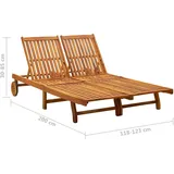 vidaXL Sonnenliege 114 x 67 x 85 cm Braun
