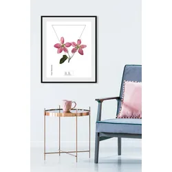 queence Bild »Malus«, (1 St.) queence Farbe Rahmen: schwarz + Farbe Bild(er): rosa