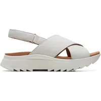 Clarks Damen Dashlite Wish Sandal, Off White Combi, 38 EU